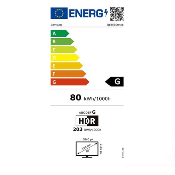 TV SAMSUNG QE55S90FAEXXH, 55"(139 cm), OLED, 4K Ultra HD, Vision AI Smart TV, S90F (2025)