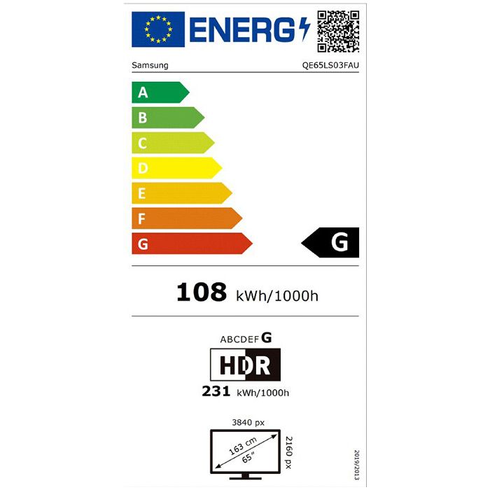 TV SAMSUNG The Frame QE65LS03FAUXXH, 65", QLED 4K UltraHD, Vision AI, SmartTV Tizen™, LS03F (2025)