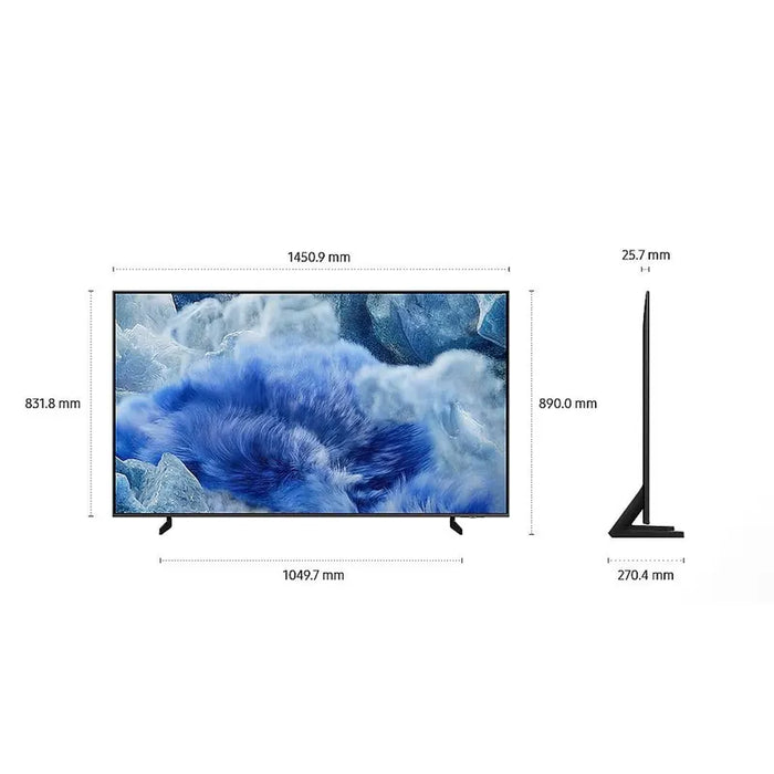 SAMSUNG QLED TV QE65Q8FAAUXXH, 65", 165 cm, 4K, Ultra HD, Smart, Black EU