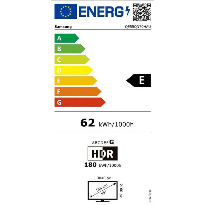TV SAMSUNG QE65QN70HAUXXH, 65"(165.1 cm), 4K UHD Vision AI, Smart TV Tizen™, Neo QLED QN70H (2026)