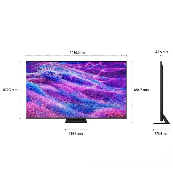 TV SAMSUNG QE65QN80FAUXXH, 65"(163 cm), Neo QLED QN80F, 4K UHD Vision AI, Smart TV (2025)