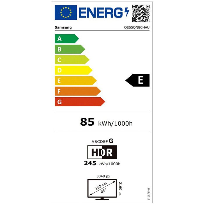 TV SAMSUNG QE65QN80HAUXXH, 65"(165.1 cm), 4K UHD Vision AI, Smart TV Tizen™, Neo QLED QN80H (2026)
