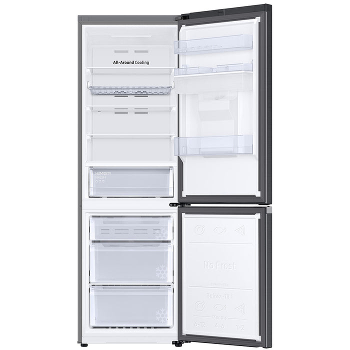 Refrigerator with freezer SAMSUNG RB34C652EB1/EF, 341 l, SpaceMax, Wi-Fi, 185 cm, class E