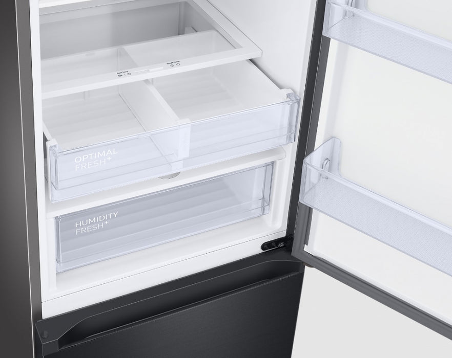 Refrigerator with freezer SAMSUNG RB38C6B3DB1/EF, 390 l, SmartThings, All Around Cooling, 203 cm