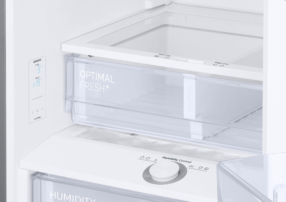 Refrigerator with freezer SAMSUNG RB38C6B3DB1/EF, 390 l, SmartThings, All Around Cooling, 203 cm