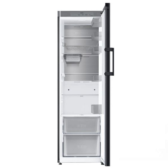 Refrigerator SAMSUNG RR39C76C322/EF, 387 l, SmartThings Energy, All-around Cooling, Clean Glass Black