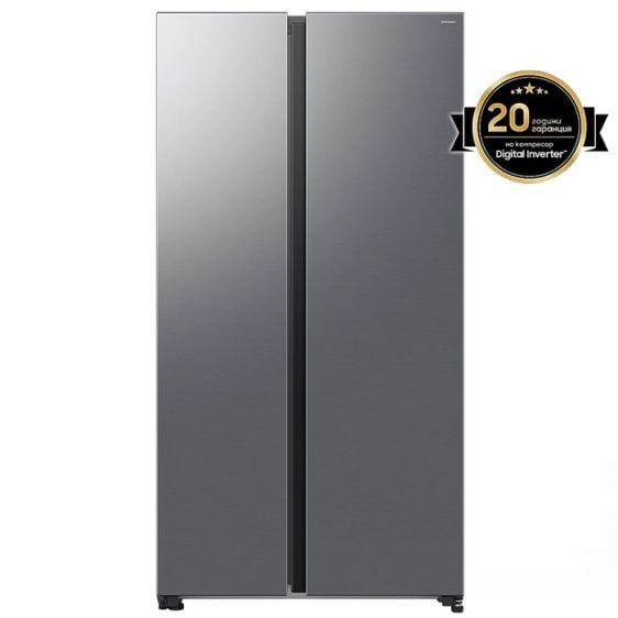 Refrigerator with freezer SAMSUNG Side-by-Side RS70F65QETEO, 659 l, Bespoke AI SBS - AI Energy, Wi-Fi, 178 cm