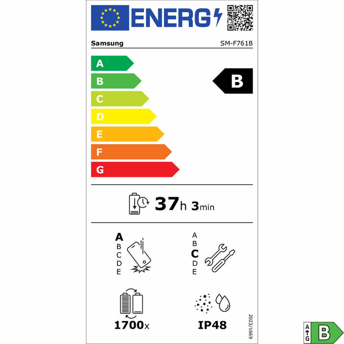 Smartphone Samsung SM-F761BZKHEUB 8 GB RAM 256 GB Grey 6,7" 75"