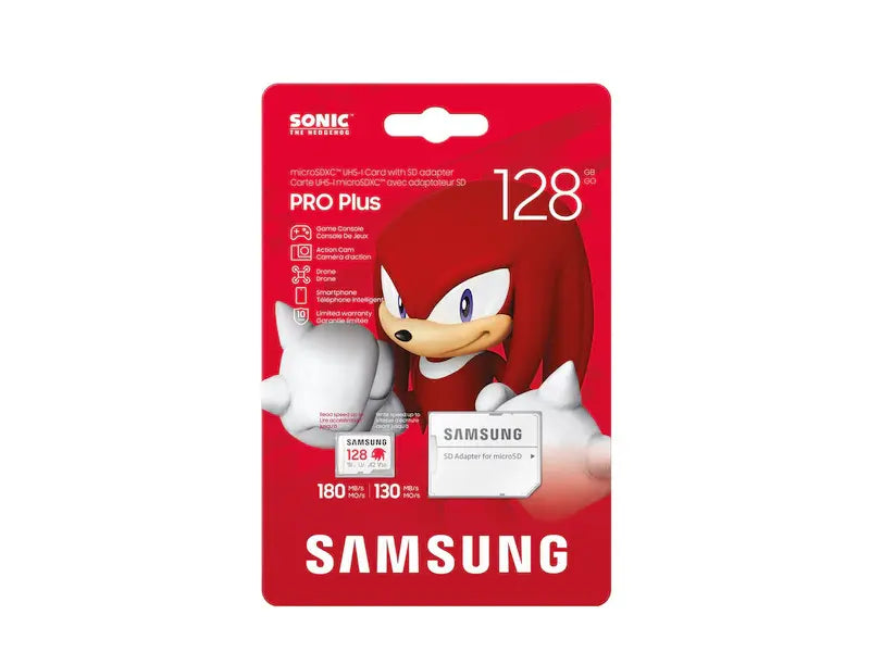 Memory card Samsung SONIC PRO PLUS, microSDXC, UHS-I, 128GB, Adapter