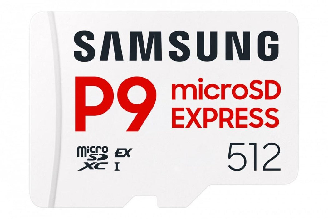 Memory card Samsung microSDXC, 512GB P9 Express, 800 MB/s, UHS-I 90 MB/s U3, V30, A1