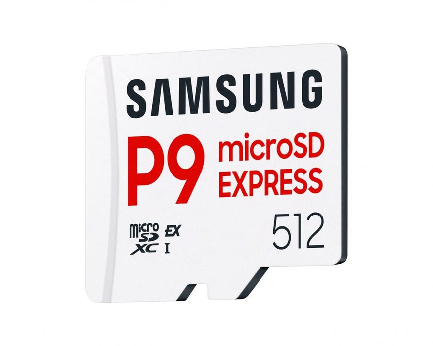 Memory card Samsung microSDXC, 512GB P9 Express, 800 MB/s, UHS-I 90 MB/s U3, V30, A1
