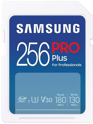 Memory card Samsung PRO Plus, SD Card, 256GB, USB Reader, White