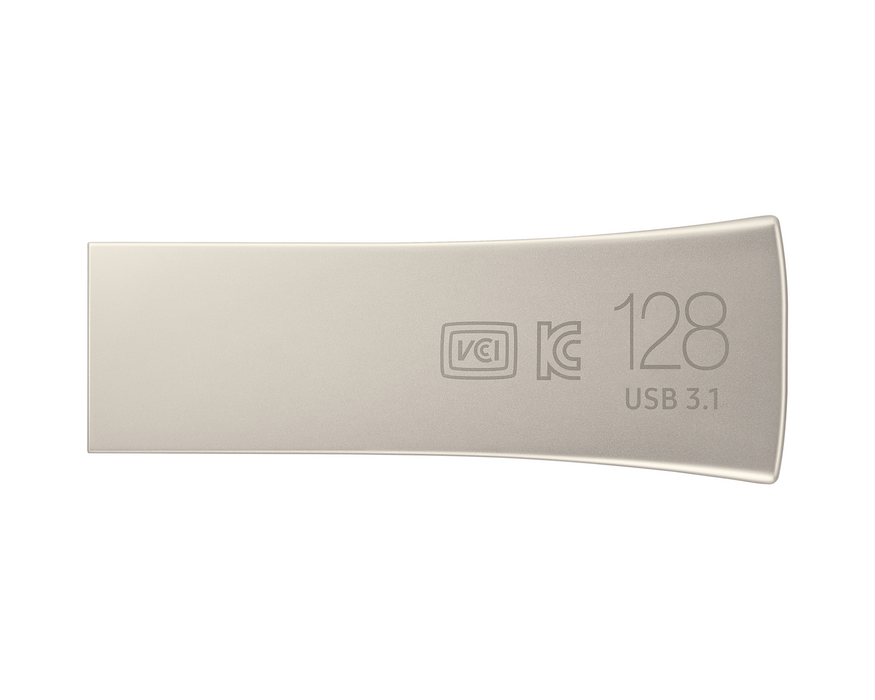 USB memory Samsung BAR Plus, 128GB, USB-A, Silver