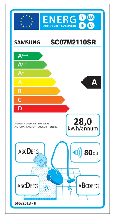 Vacuum cleaner Samsung VC07M2110SR/GE