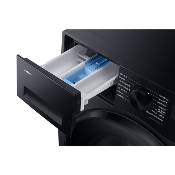 Washing machine with dryer SAMSUNG WD90DG5B15BBLE, 9/6 kg, SmartThings AI Energy, 1400 rpm. Black