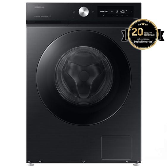 Washing machine SAMSUNG WW11DB7B34GBU4, 11 kg, SmartThings AI Energy, 1400 rpm. Black