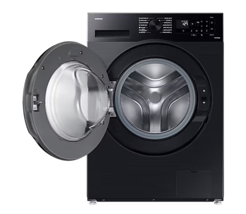Washing machine SAMSUNG WW80CGC04DABLE, 8 kg, 1400 rpm Eco Bubble, SmartThings, Black Inox