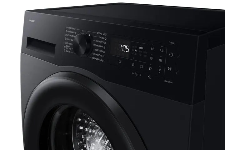Washing machine SAMSUNG WW80FG5L32ABLE, 8 kg, AI Energy Mode, 1200 rpm. Black