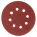 SANDING FOR ECCENTRIC GRINDER F125 K180 8 HOLES 10 PCS RAIDER - Шкурки за машинно шлайфане<<<Консумативи за