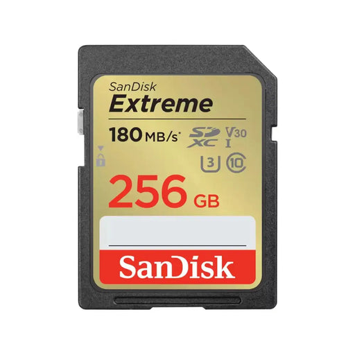 SanDisk Extreme 256 GB SDXC UHS-I Class 10 - SecureDigital flash memoriesPAM-SDG<<<Memory devicesPAM<<<ActionPL