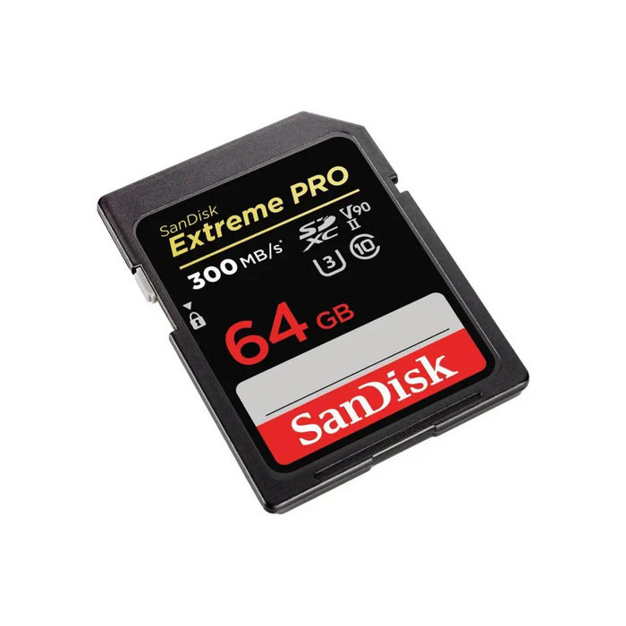SANDISK Extreme PRO SDXC memory card 64GB UHS-II Up to 300 MB/s - Карти памет<<<Фото и видео аксесоари<<<ValiAPI