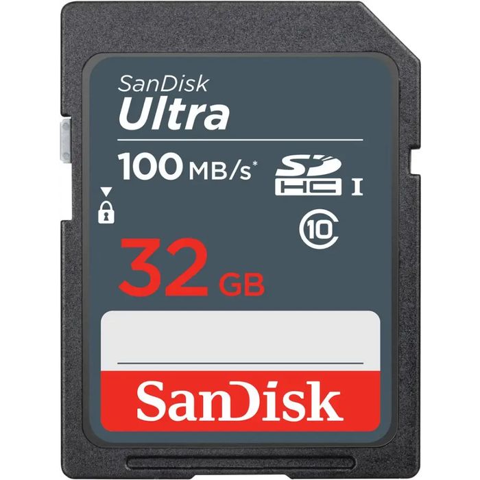SanDisk Ultra 32GB SDHC Mem Card 100MB/s memory card UHS-I Class 10 - SecureDigital flash memoriesPAM-SDG<<<Memory