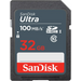 SanDisk Ultra 32GB SDHC Mem Card 100MB/s memory card UHS-I Class 10 - SecureDigital flash memoriesPAM-SDG<<<Memory