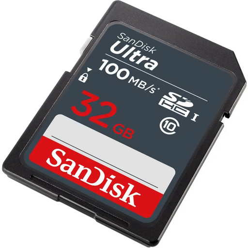 SanDisk Ultra 32GB SDHC Mem Card 100MB/s memory card UHS-I Class 10 - SecureDigital flash memoriesPAM-SDG<<<Memory