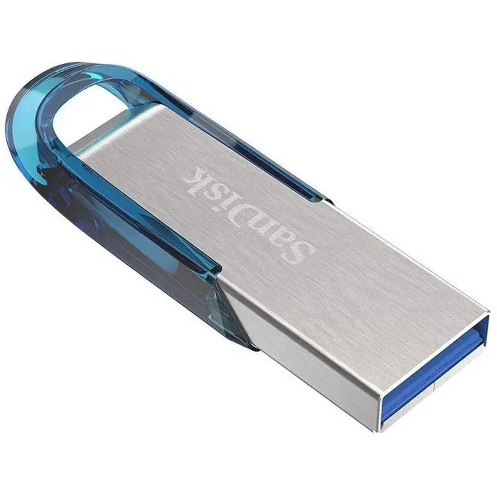 SanDisk Ultra Flair USB flash drive 64 GB USB Type-A 3.2 Gen 1 (3.1 Gen 1) Blue Silver - FlashDrivesPAM-FLD<<<Memory