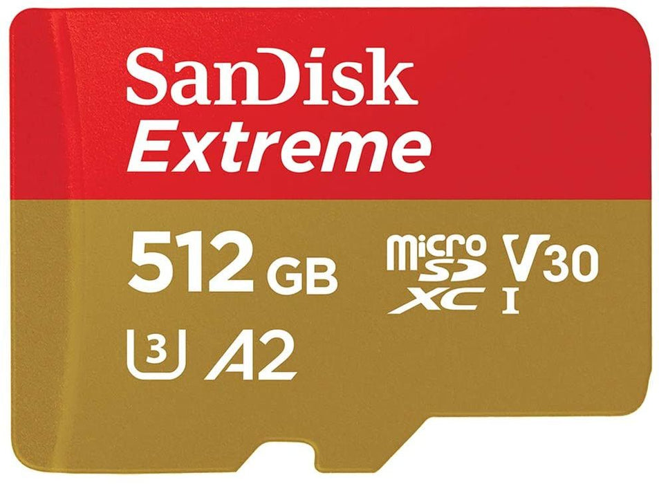 Memory card SANDISK EXTREME microSDXC 512 GB 190/130 MB/s UHS-I U3 (SDSQXAV-512G-GN6MA)