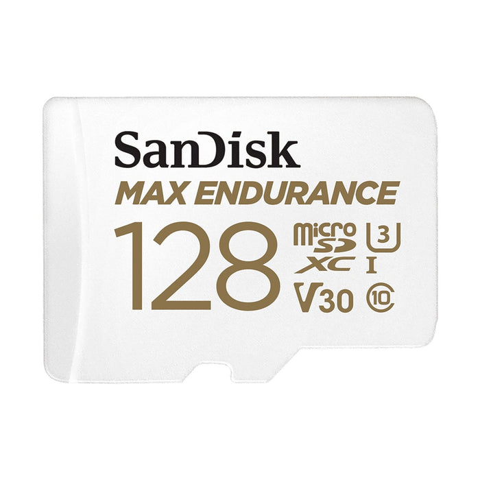 Memory card SANDISK MAX Endurance, SD Adapter, micro SDXC UHD, V30, 128GB, Class 10