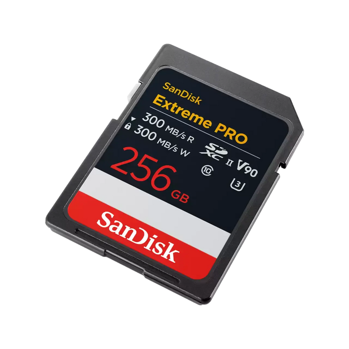 SanDisk Memory Card Extreme Pro SDXC 256GB, 300MB/s, V90 UHS-II
