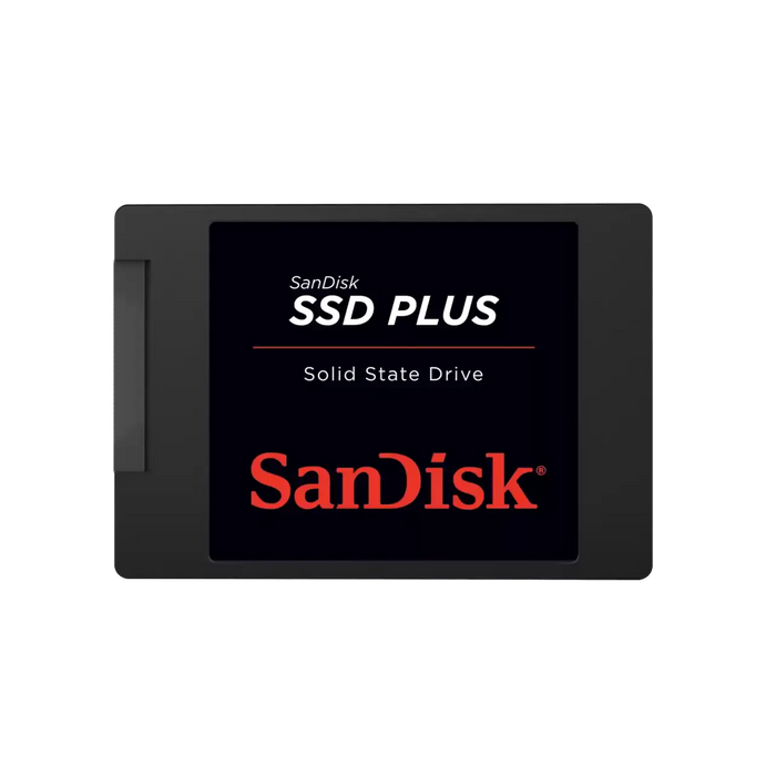 SanDisk SSD Plus 545GB, up to 505MB/s read speed, up to 440MB/s write speed, SATA Revision 3.0 (6 Gb/s), shock resistant