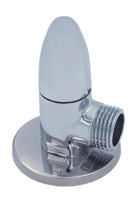 CERAMIC CORNER FAUCET WITH OUTLET 1/2x1/2