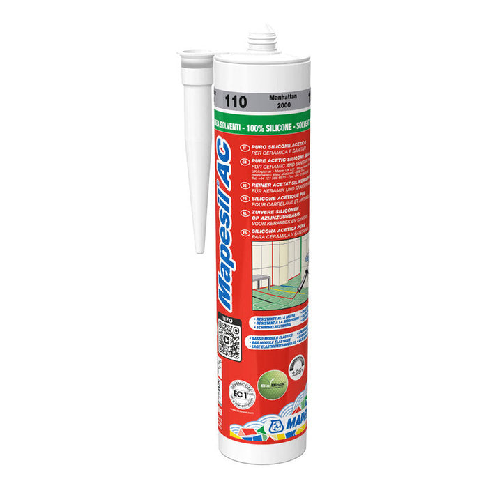 SANITARY SILICONE MAPEI MAPESIL AC 111 - Силикони и акрили<<<Лепила за плочки фуги силикони и