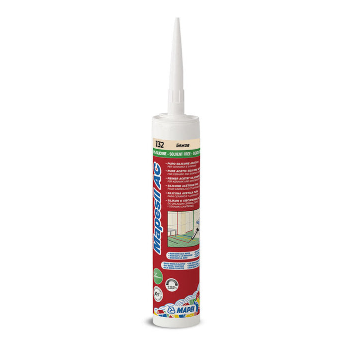 SANITARY SILICONE MAPEI MAPESIL AC 132 - Силикони и акрили<<<Лепила за плочки фуги силикони и