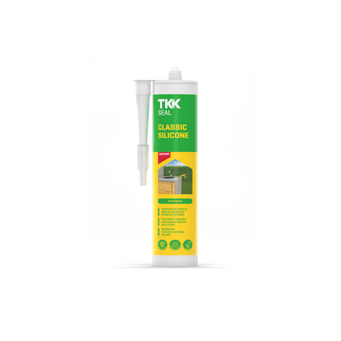 SANITARY SILICONE TKK CLASSIC TRANSPARENT - Силикони и акрили<<<Лепила за плочки фуги силикони и