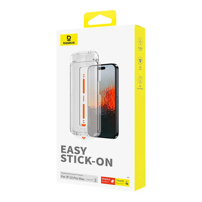 Sapphire Tempered Glass Baseus 0.3mm for iPhone 15 ProMax - For smartphones<<<Tempered glass and screen