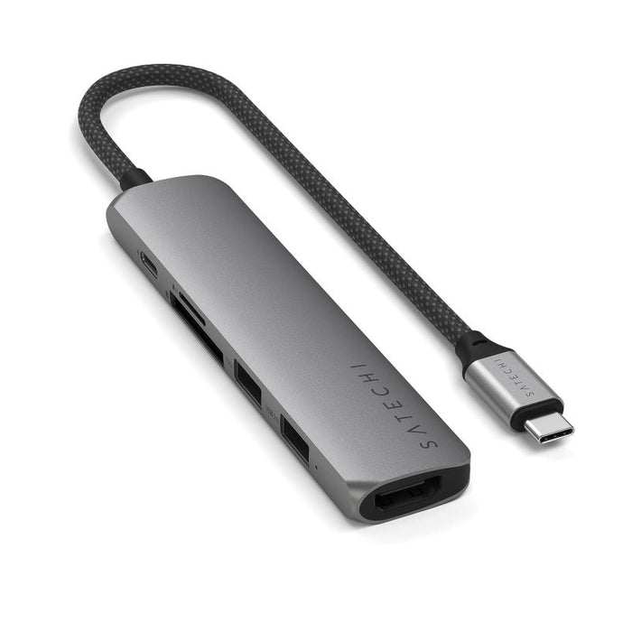 HUB USB Satechi 6-in-1 USB-C Slim Multiport Adapter ST-P6SM