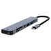 Savio AK-82 interface hub USB Type-C 5000 Mbit/s Black - AdaptersKBA-ADA<<<Cables and adaptersKBA<<<ActionPL