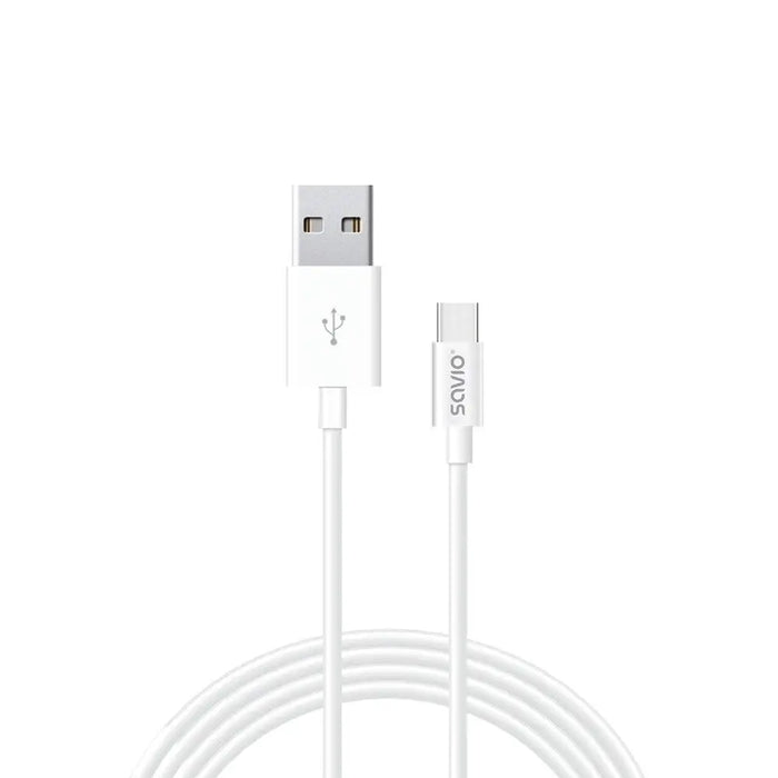 Savio CL-125 USB cable USB 2.0 1 m USB A USB C White - USB cablesAKG-KAB<<<GSM accessoriesAKG<<<ActionPL