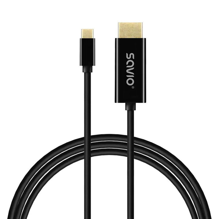 SAVIO CL-191 USB-C to HDMI Cable 30Hz 2m plastic - USB cablesKBA-USB<<<Cables and adaptersKBA<<<ActionPL