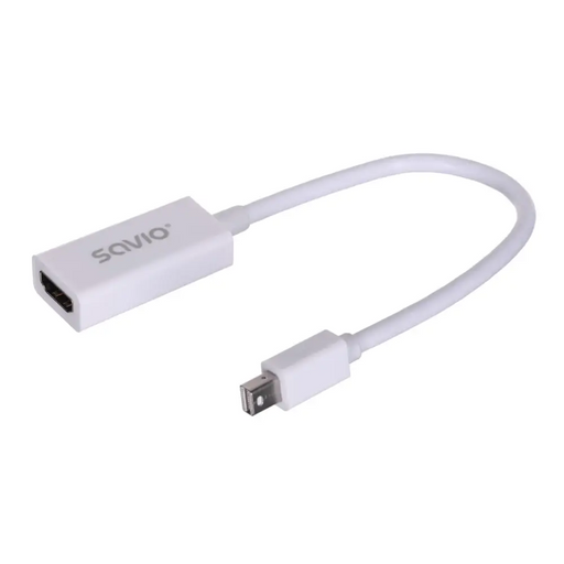 Savio CL-57 video cable adapter 0.2 m Mini DisplayPort HDMI Type A (Standard) White - AdaptersKBA-ADA<<<Cables