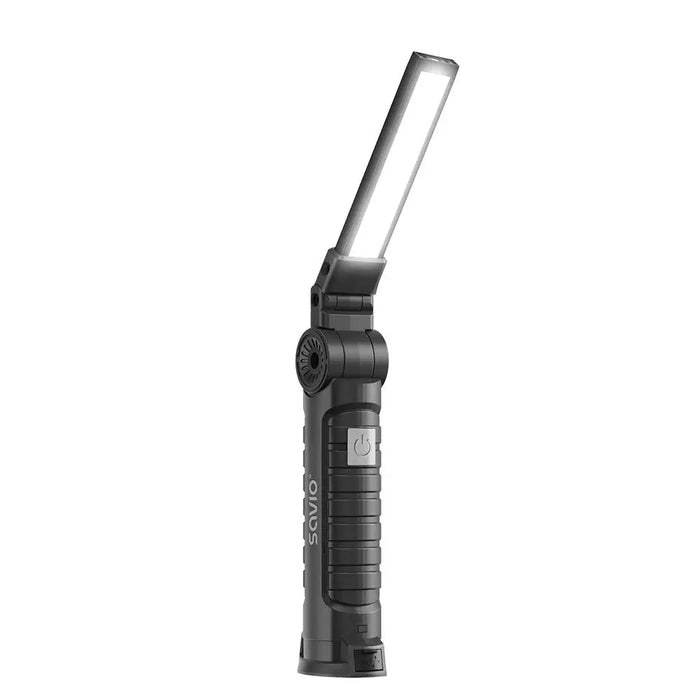 Savio FL-03 COB LED 3W rechargeable workshop lamp USB-C 150 lm rotating head magnet