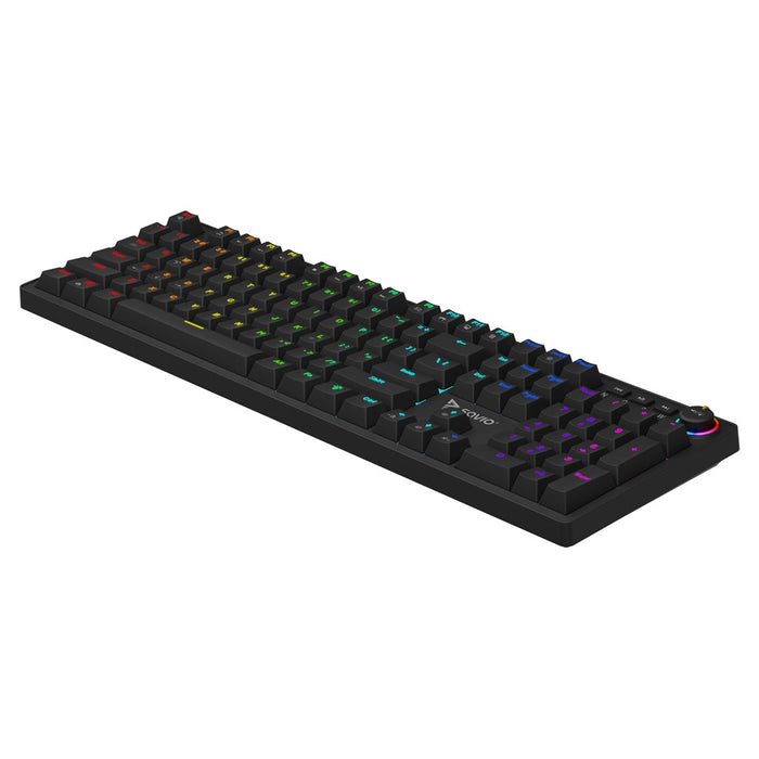 SAVIO STYX Mekanisk tastatur Outemu Peach Silent, Hot Swap, RGB