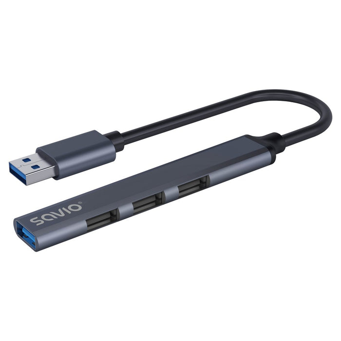 SAVIO Hub AK-70 USB-A - 3 × USB-A 2.0, 1 × USB-A 3.1 GEN 1, 4 in 1, 5 Gbps