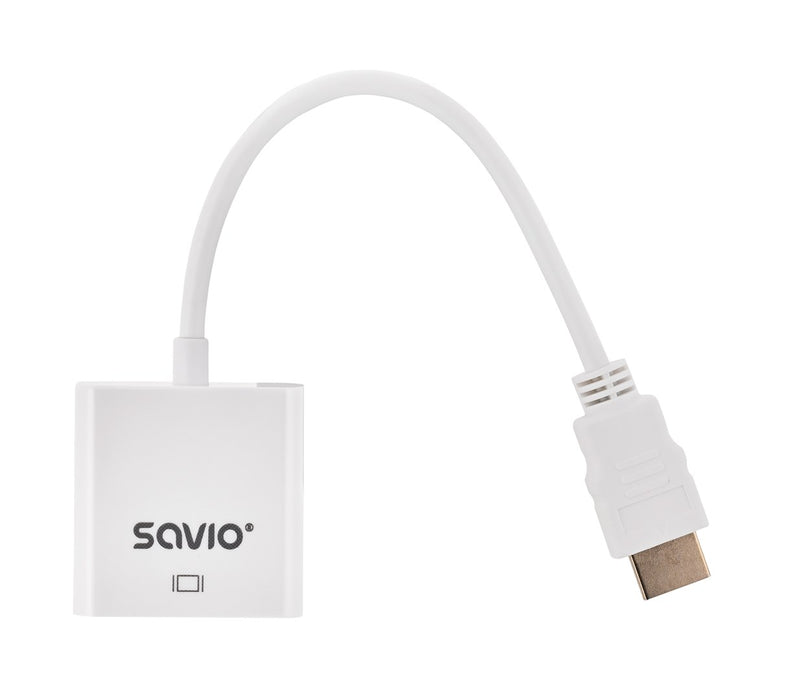SAVIO HDMI (M) TO VGA (F) ADAPTER WHITE CL-201
