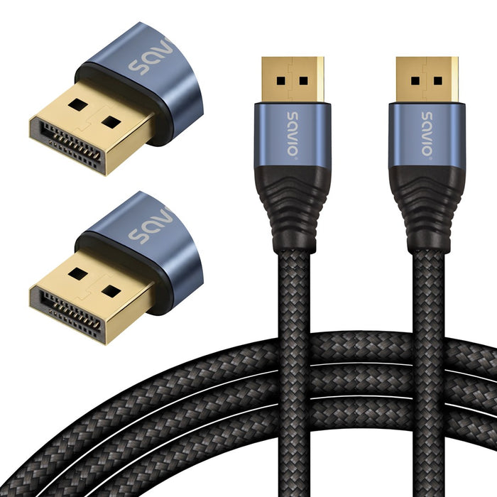 Savio CL-210 DisplayPort cable 2 m Black