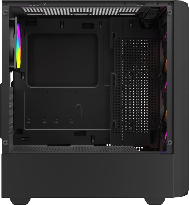Savio Noctis Glass RGB Cube Black