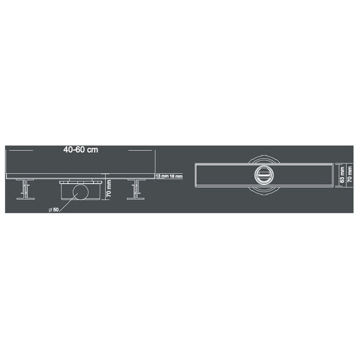 FLOOR SIPHON LINEAR 40 CM SAY VERSACHE
